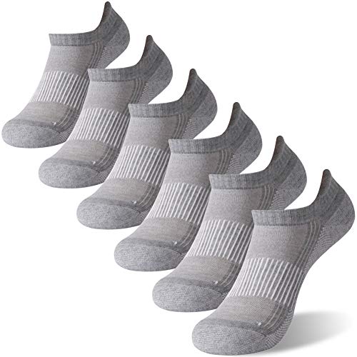FOOTPLUS 6 Pairs Mens Copper Running Socks