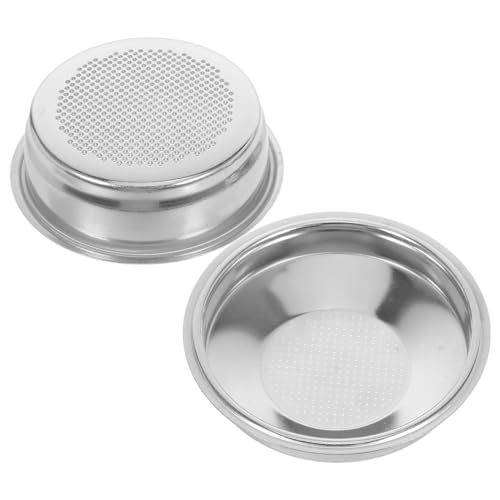 BUGUUYO Cestas de Filtro de Café de Acero Inoxidable 51Mm para Cafeteras Semiautomáticas Modelos 5 7 y 9 2 Piezas Distribución Uniforme de Café Molido Accesorio Reutilizable para Uso