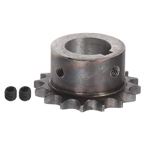Pignon 16T 06B pas 3/8 alésage 22mm acier carbone A3 pour chaîne à rouleaux