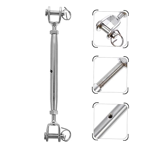 GLEAVI 3pcs Tornillo Tensor Cuerpo Cerrado Turnbuckle Acero Pulido Para Actividades al Aire Libre miniatura 7
