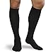 FastTackle 9407 - BL 20-30 mm Hg Compression Mens Support Socks44; Black - Large