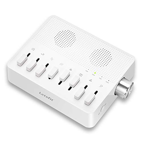 White Noise Machine, Letsfit Rechargeable Sound Machine for Sleeping, 8 Natural & Soothing Relaxing  - //coolthings.us
