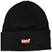 Levi's Homme Red Batwing Embroidered Slouchy,,, Bonnet, Noir, 55-62 EU
