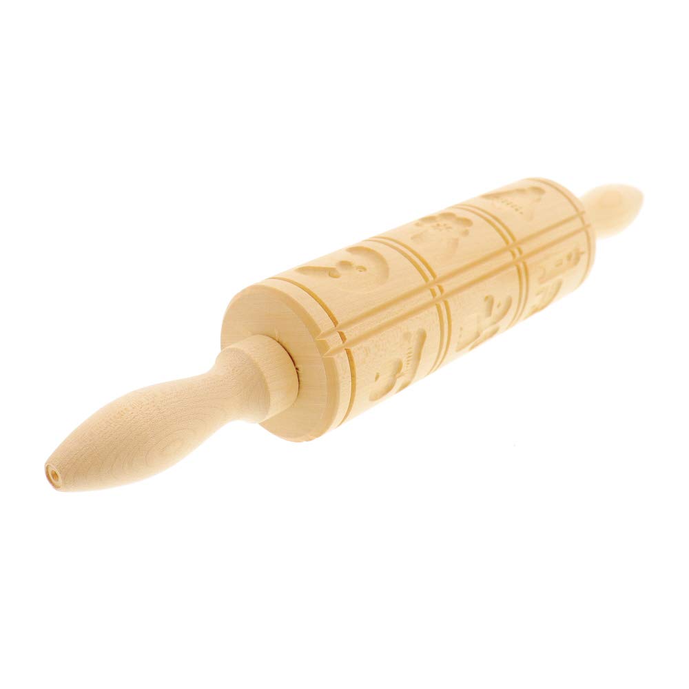 HOFMEISTER® Lot de 5 rouleaux à pâtisserie anis 12 photos Longueur du manche 80 mm En érable