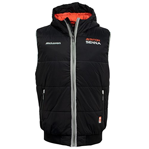 MBA-SPORT Ayrton Senna World Champion 1988 McLaren - Chaleco, AS-ML-18-701, Negro, Large