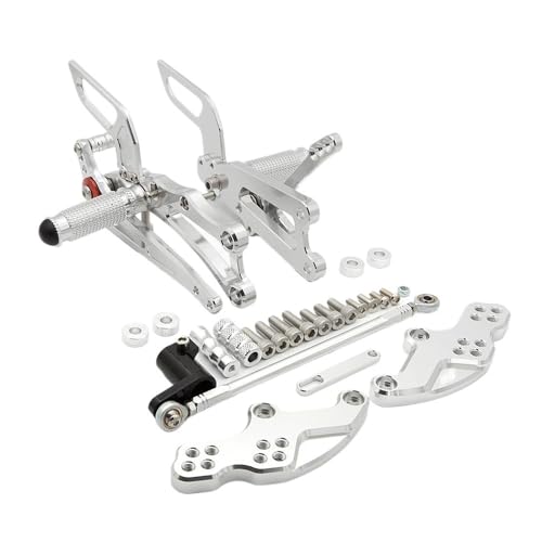 Repose-Pieds Arrière Moto CNC Réglables en Aluminium pour RS4 125 4T