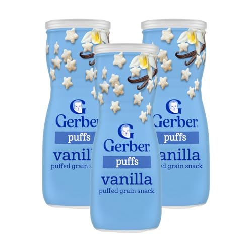 Gerber Snacks for Baby Grain & Grow Puffs, Vanilla, Puffed