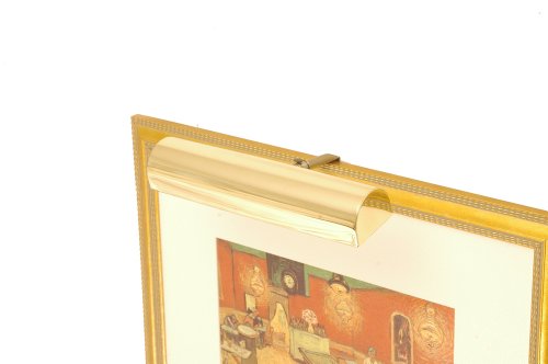 Concept Lighting 101 Ultra Efficient Cordless Picture Light, Brass 11-1/2-Inch
