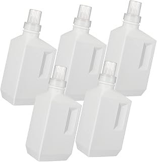 TIDTALEO Laundry Liquid Dispenser 5pcs Laundry Bottle Plastic Containers Clothes Liquid Lotion Storage Bottle Powder Container Plastic Jugs Empty Container Sub Bottle White Body Wash Bottle