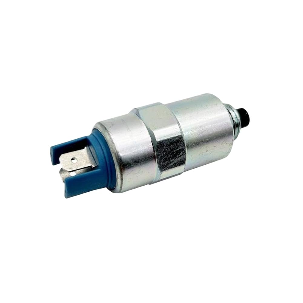 Brhcrahue 26420472 12V Fuel Shut Off Solenoid 12V 24V Compatible With S103 7185-900T 7185-900P 7167-620D 7185900 73018(26420472 12V)