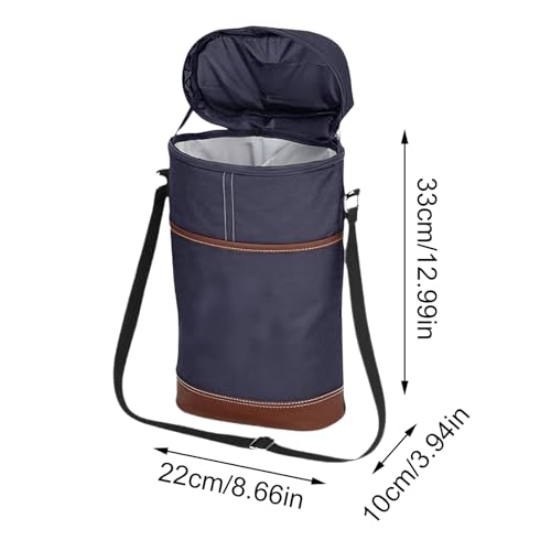 Transportador de vinos de nailon de 12 pulgadas y bolsa enfriadora térmica 3
