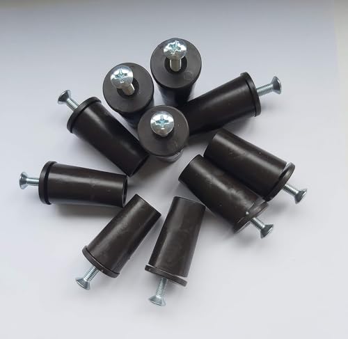 bricoleva.it Stop Caps for Roller Shutter 30 mm - Bumper for Roller Shutter Made in Italy - Stops for Roller Blinds and Roller Blinds - Anti-Theft Shutters - Including Screw (10 Pieces) - Image 3