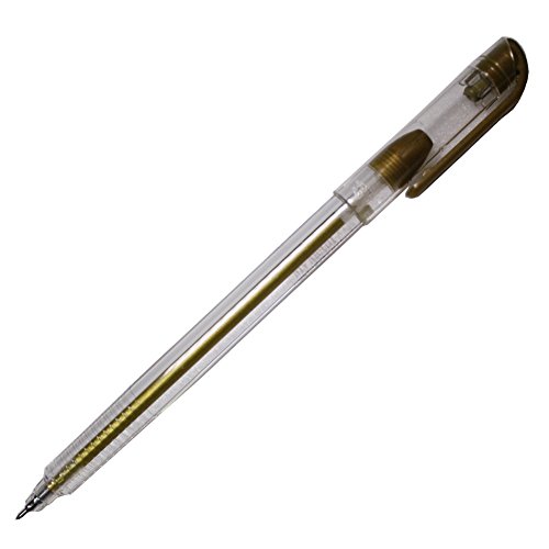 Bolígrafo Dong-a Gel Metalizado 0.7mm Dorado Pack 12 miniatura 2