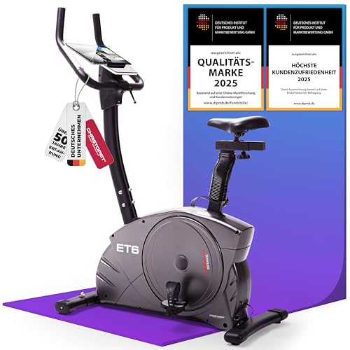 Christopeit Ergometer Heimtrainer Indoor Fahrrad ET 6 mit 24...