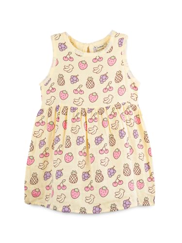 Image of Kidbea Bamboo Cotton Baby Girl Dress, Sleeveless Casual Wear Girls Frock