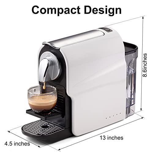 beanglass Espresso Pod Machine for Home, Capsule Coffee Maker for NS Original Pods, 20 Bar High Pressure Pump, 22oz Removable Water Tank, Adjustable Cup Tray, 1350W - Image 4