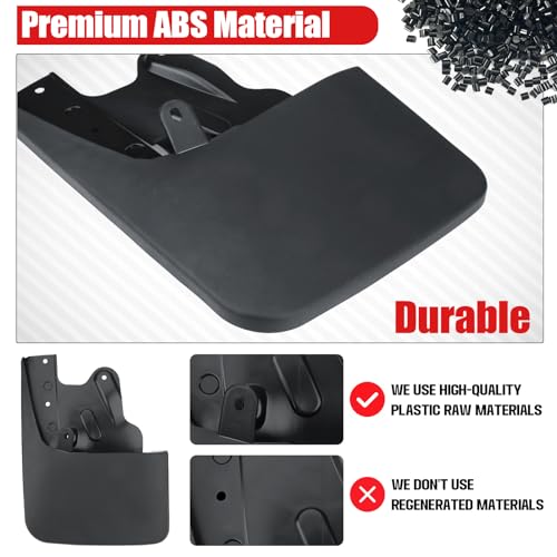Image of Mud Flaps Compatible with Tundra 2022-2024 Mud Guards Splash Guards Tire Protector Mudguard No Drilling Required Mudflaps Accessories