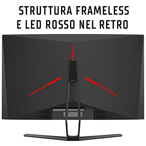 Monitor GGC - 27 Pollici, Curvo, Risoluzione FHD 1920x1080, Pannello VA da 240Hz, schermo 16:9, Tempo di risposta 1ms MPRT, Collegamenti 3xHDMI e DP, HDR Ready, Adaptive Sync. - Monitor - Immagine 5