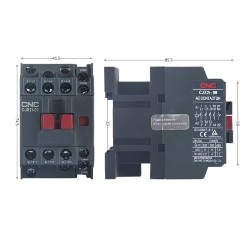 Contacteur AC 220V 9A relais de commande triphasé modulaire pour moteur 3P - 2