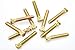 Project Innovation 71mm Total Length Long Extended Wheel Studs Wheel Bolts Compatible with FJCruiser m12x1.5x71 Year 2007-2014 1 Set 10pcs Gold