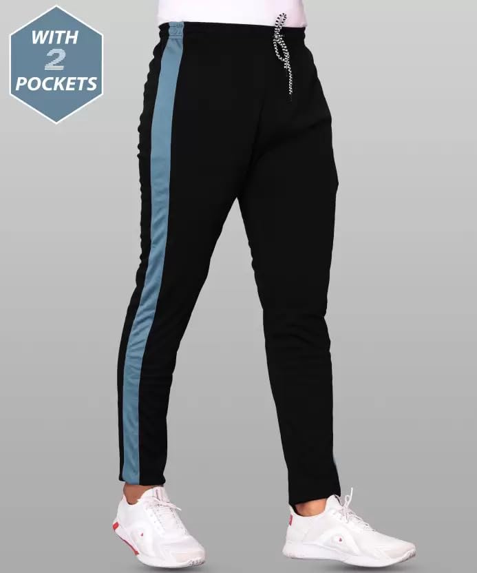 Image of Track Pants for Mens /Joggers for Mens /Mens Lower Polyester with Two Side Zipper Pockets for Gym, Yoga, Exercise, Morning Walk, Jogging, Sports (L1 Pack of 2)