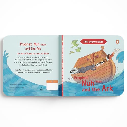 Image of First Quran Stories: Prophet Nuh (PBUH) and the Ark: An Illustrated Story Book for Kids About Prophet | Inspirational Islamic Story | Teaches About Faith, Patience & Obedience to Allah | Ages 5+ [Select Learning]