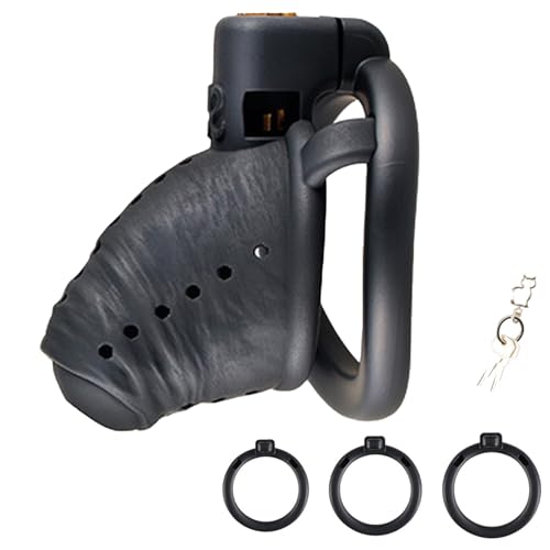 BDSMJOY Chastity Cage Male Peniskäfig,2024-Neu Dildo Penis Käfig,mit 3 Arc Penisring Hodenringe,3D Belüfteter Harz Keuschheitskäfig Herren,BDSM Keuschheitsgürtel für Herren (Schwarz, S) für 21,69 EUR bei Amazon Bild: BDSMJOY Chastity Cage Male Peniskäfig,2024-Neu Dildo Penis Käfig,mit 3 Arc Penisring Hodenringe,3D Belüfteter Harz Keuschheitskäfig Herren,BDSM Keuschheitsgürtel für Herren (Schwarz, S) für 21,69 EUR bei Amazon