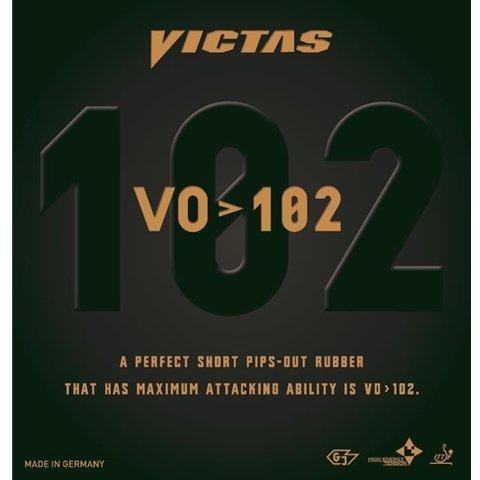 VO > 102 Short Pips - Pips Out Table Tennis Rubber – Red Max