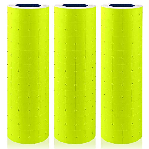 Top Brands 30 Rolls 15000 Price Gun Labels for Mx-5500 White Price Marker Stickers, Super Sticky Label Paper Tag Labels (Yellow)