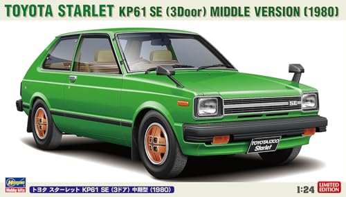 Hasegawa 1/24 Toyota Starlet KP61 SE (3 puertas) Modelo de plástico 20761 (Automotriz) miniatura 6