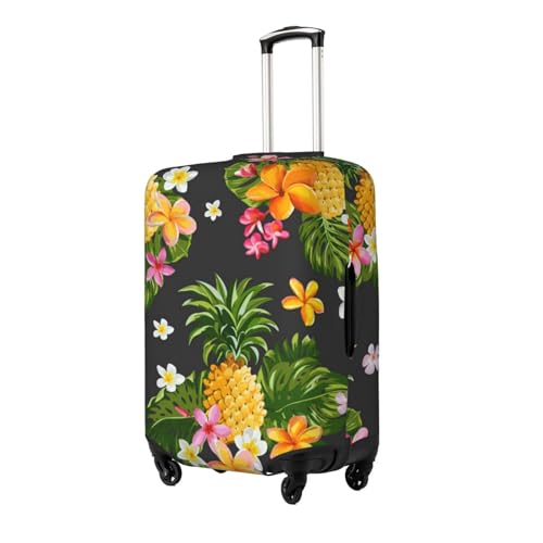 Tropical Pineapple Hawaiian Print Luggage Suitcase Covers Elastic Washable Luggage Protector Luggage Covers For Suitcase2