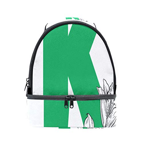 Bento Lunch Leakproof Excellent Cool Design Letter K Reusable Double Layer Lunch Bag