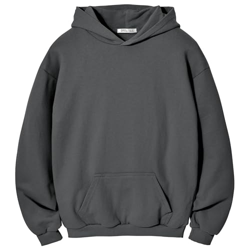 Image of Ohoo Youth French Terry Pullover Hoodie - 100% Cotton Pre-Shrunk Soft Midweight Sweatshirt for Boys Girls