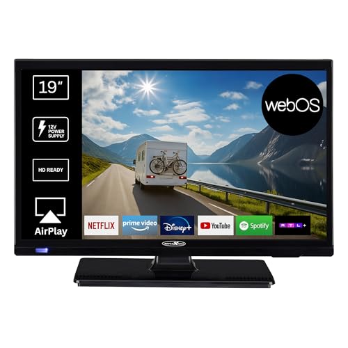 REFLEXION LED19iBT 19 Zoll Smart TV (HD Ready, DVB-T2/S2/C, HDMI, CI+, Bluetooth, WLAN, 12V/230V) – Leichter Camping Fernseher für Wohnwagen, Wohnmobil, Caravan, Boot & LKW mit VESA 100x100 REFLEXION LED19iBT 19 Zoll Smart TV (HD Ready, DVB-T2/S2/C, HDMI, CI+, Bluetooth, WLAN, 12V/230V) – Leichter Camping Fernseher für Wohnwagen, Wohnmobil, Caravan, Boot & LKW mit VESA 100x100