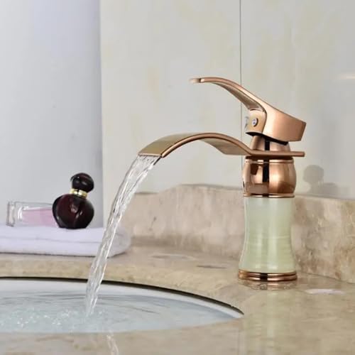 Robinet de lavabo rétro or rose pour remplacer un mitigeur classique - 3