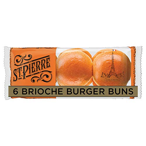 St. Pierre Brioche Burger Buns Pack of 6