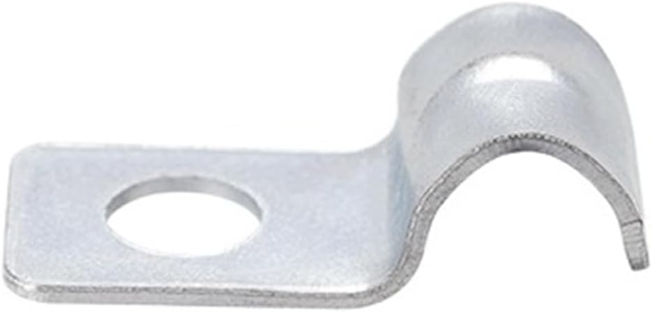 50PCS 13/64" One Hole Strap Pipe Strap Zinc-Plated Steel Reinforced Rib for Pipe Fixing on Various Surfaces