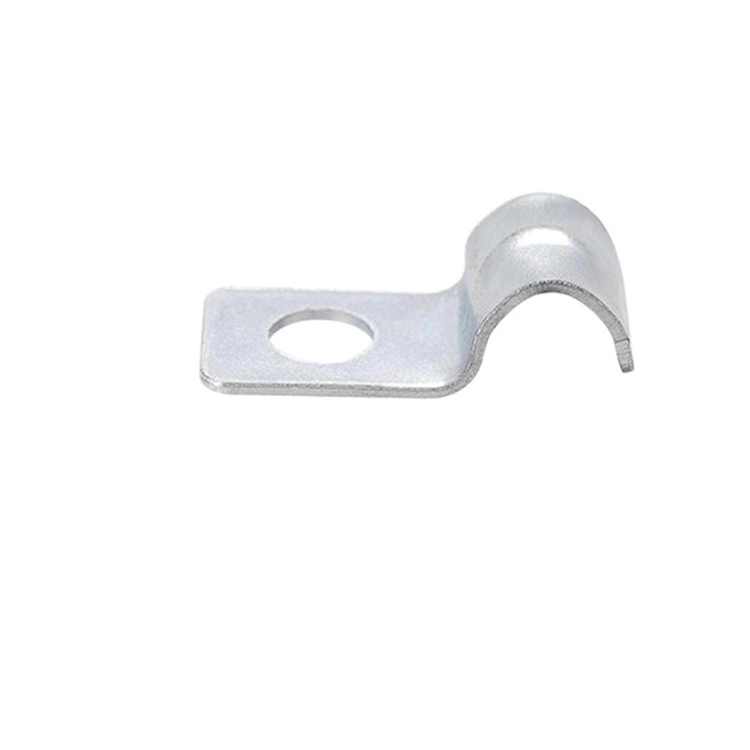 50PCS 13/64" One Hole Strap Pipe Strap Zinc-Plated Steel Reinforced Rib for Pipe Fixing on Various Surfaces
