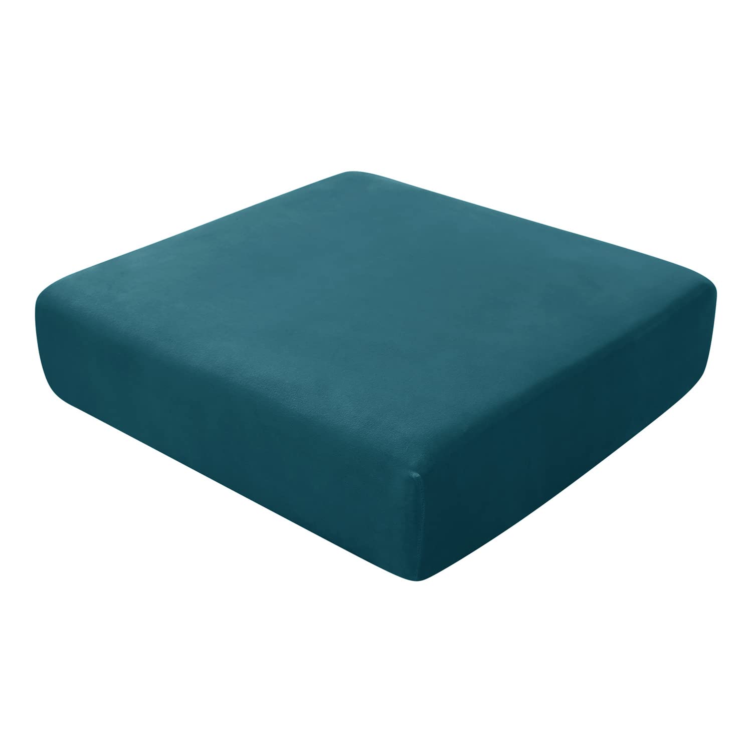 Housses de coussin de siège de canapé lavables pour dossier individuel en velours turquoise