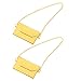 MILISTEN 2Pcs Puppenhaus Möbel Miniatur Tasche Puppe Mini Handtaschen Kleine Schulter Tasche Puppe Zubehör für Puppe Dekoration (1/12) Goldene