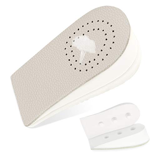 Adjustable Height Insoles - Kalevel 2 Layers Height Increase Shoe Inserts 1.8in Heel Lift Half Elevator Shoe Insoles Men Women (1.8in)