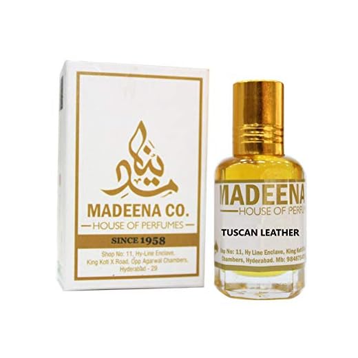 MADEENA CO. Tuscan Leather 6ml, Real And Natural Attar, Unisex, 100% Alcohol Free And Long Lasting