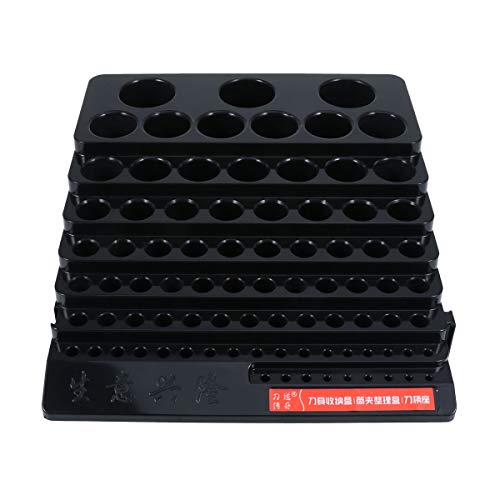 Preisvergleich Produktbild OUNONA Bohrer Halter Aufbewahrungsbox Organizer Leer (Schwarz)