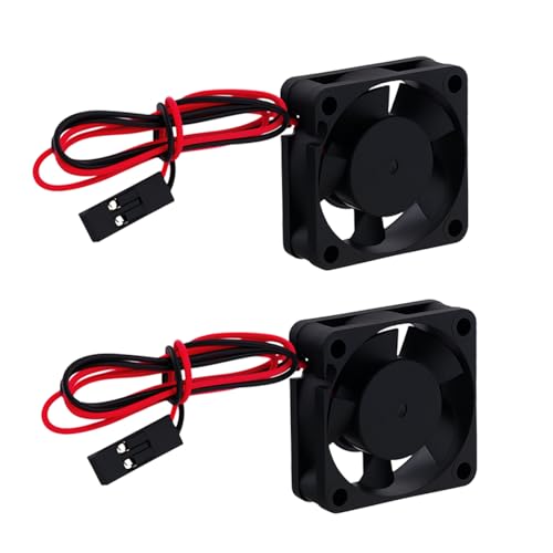 NMNRC 2Pcs Plastic 30mm 3010 RC Car Brushless Motor Heatsink ESC Cooling Fan DC 5V for HSP HPI Wltoys Himoto Tamiya Redcat 1/8 1/10 1/12 Scale 540 550 Motor Upgrades Part