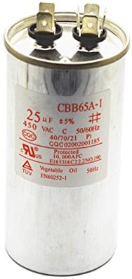 CBB65 Metallized Polypropylene Film Non Polar Motor Capacitor 25uF AC450V CBB65A