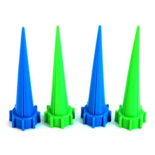MOOUK Plant Waterers Plant Bottle Top Watering Spike Automatic Plant Bottle For Plant Flower Waterer Bottle Irrigation Color Random 13.5x2.7cm(4pcs/pack)