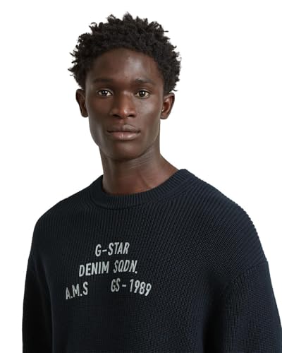 Jersey G-Star azul para tus planes de fin de semana casual en talla S 5