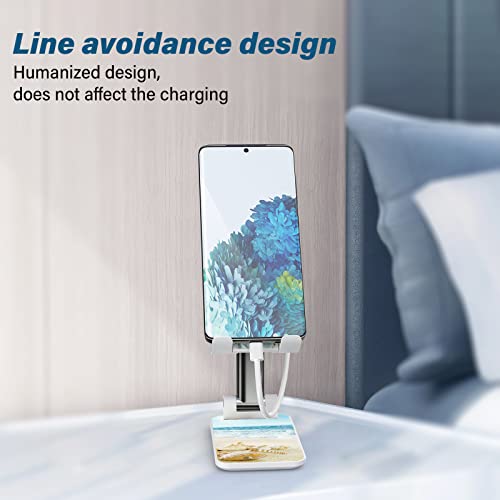 Image of Foldable Phone Stand for Desk, Adjustable Angle of View, Suitable for iPhone, Samsung and Other Smart Phones, Colorful Pattern, Portable Electronic Device Stand