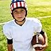 Rugby Soft Shell Helmet - Adjustable Padded Headguard for Football, Flag Football & Multi-Sport Protection, American Flag