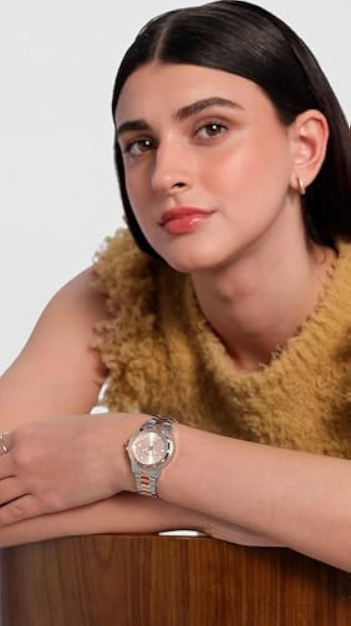 Women's Light Pink Dial Watch